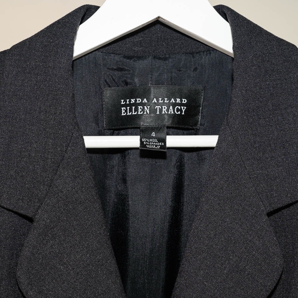 Linda Allard Ellen Tracy Womens Size 4 Long Sleeve Blazer Jacket - Picture 8 of 9